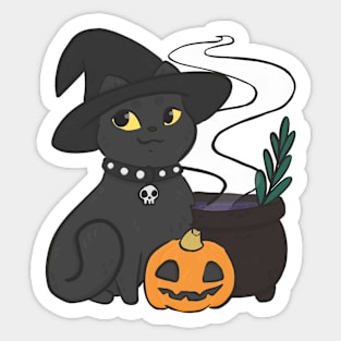Halloween kitty Sticker